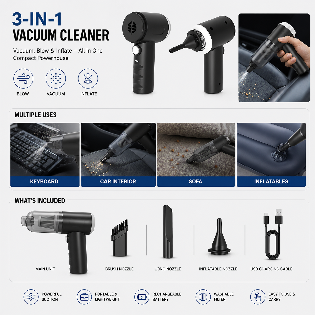 Portable Vacuum Cleaner
