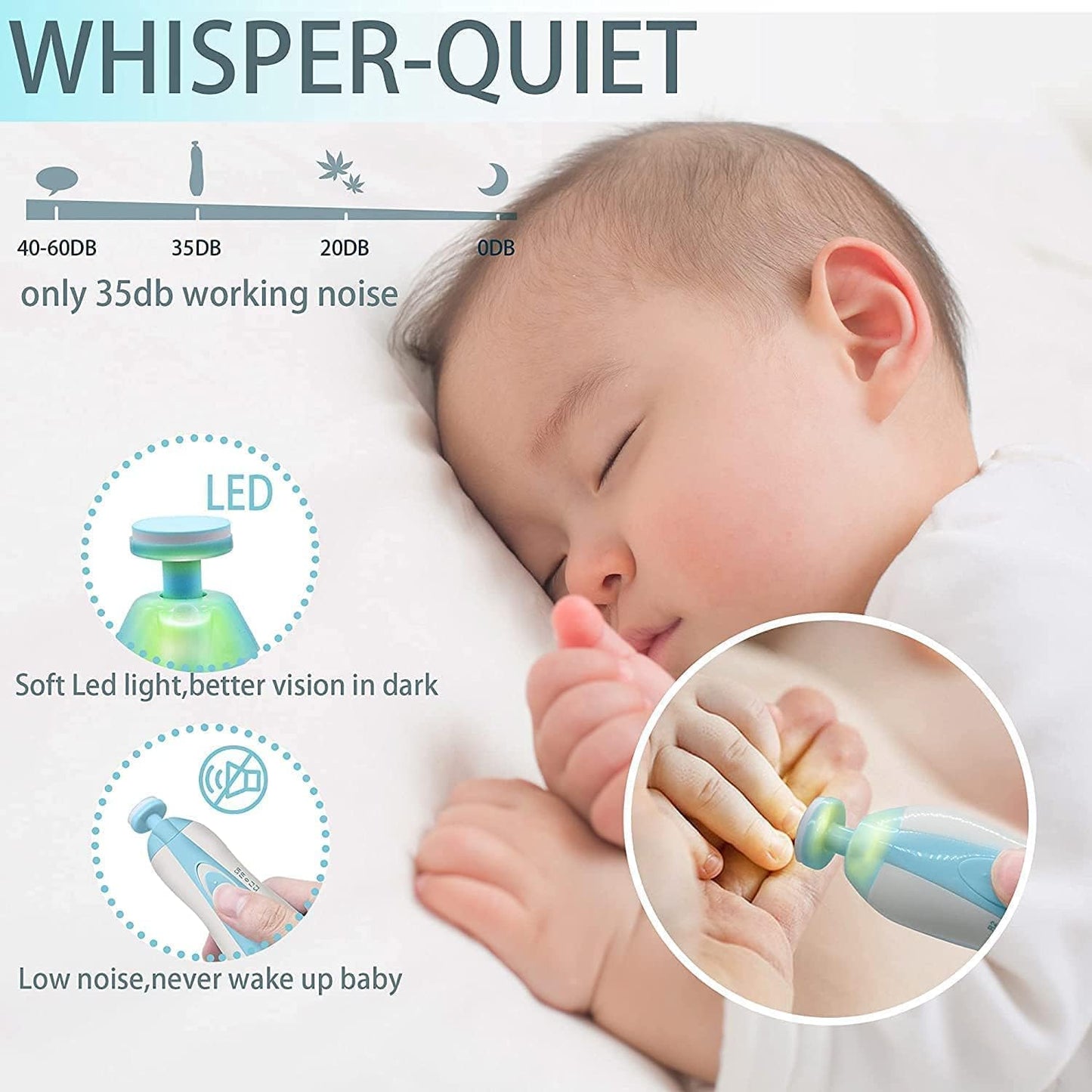 Baby Nail Trimmer | Cut-Free Nail Care Set | 50% OFF + Free Shipping