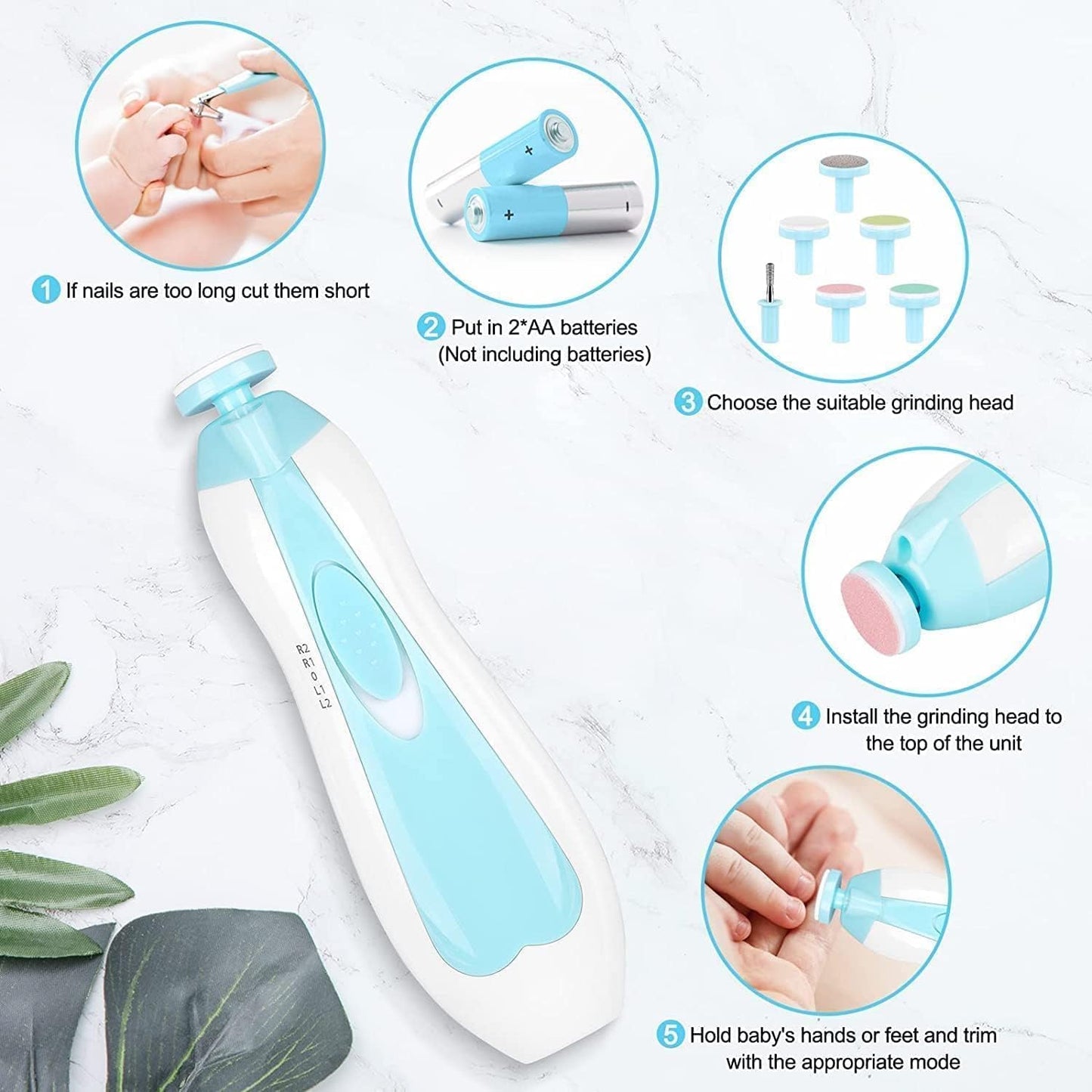 Baby Nail Trimmer | Cut-Free Nail Care Set | 50% OFF + Free Shipping