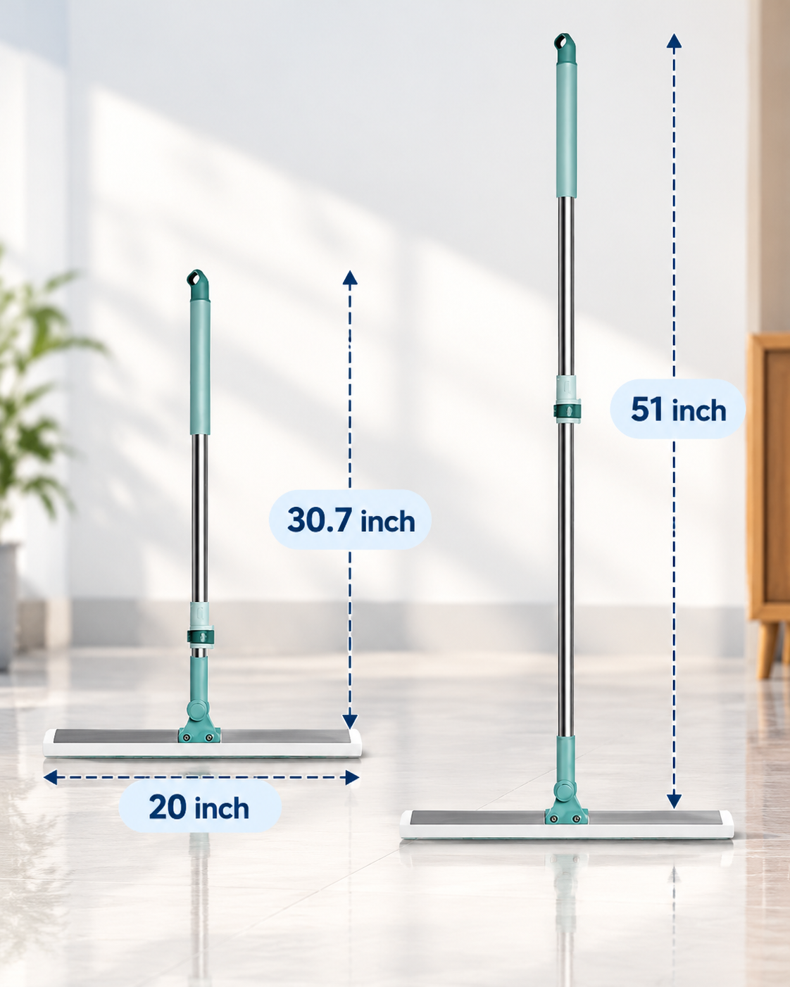 FlexiWipe – Multipurpose Wiper | Extendable-Rod | Silicon Blade | 180° Head