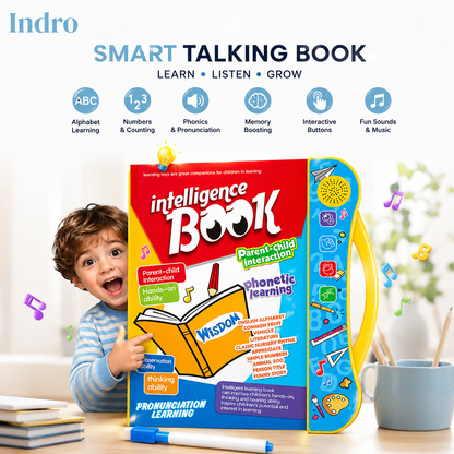Indro Smart Talking Book — Interactive Learning Book for Kids | Flat 50% OFF, Now ₹789