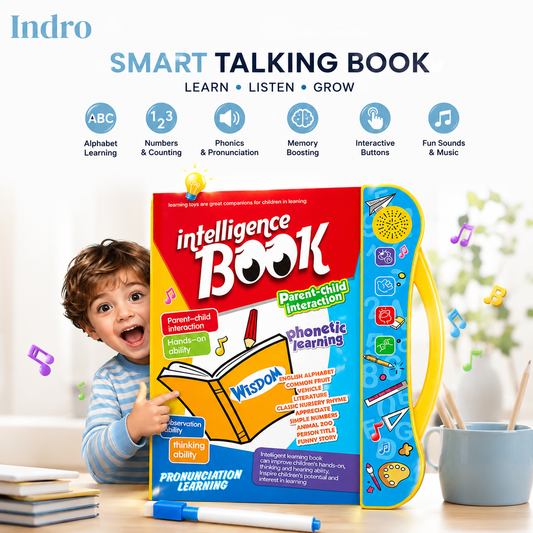 Indro Smart Talking Book — Interactive Learning Book for Kids | Flat 50% OFF, Now ₹789