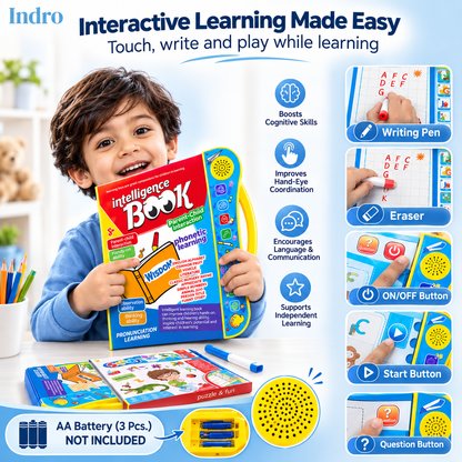 Indro Smart Talking Book — Interactive Learning Book for Kids | Flat 50% OFF, Now ₹789