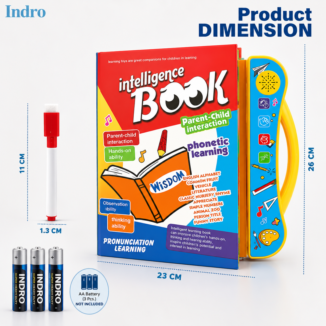 Indro Smart Talking Book — Interactive Learning Book for Kids | Flat 50% OFF, Now ₹789