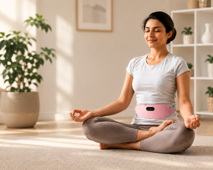 Period Cramp Relief Device | Heat + Massage in One | 50%Off + 6-Month Guarantee