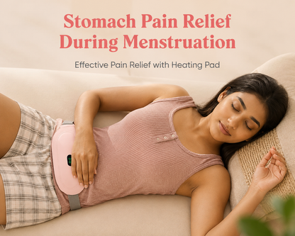 Period Cramp Relief Device | Heat + Massage in One | 50%Off + 6-Month Guarantee