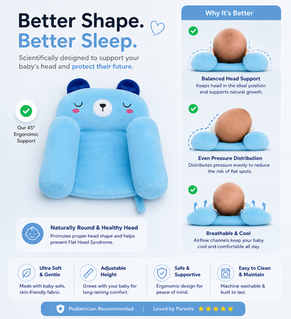 Baby Head Shape Pillow | Protects Your Baby's Natural Head Shape — 53% Off + Free Shipping