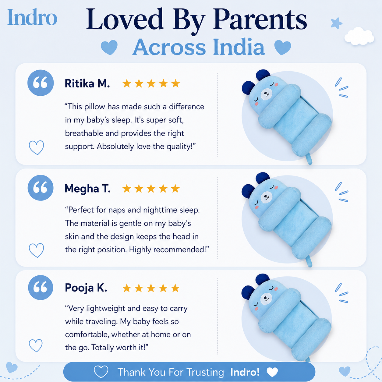 Baby Head Shape Pillow | Protects Your Baby's Natural Head Shape — 53% Off + Free Shipping