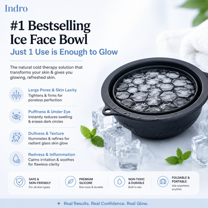 Silicone Ice Face Bowl — Collapsible Cold Plunge Ritual | 50% Off + Free Shipping