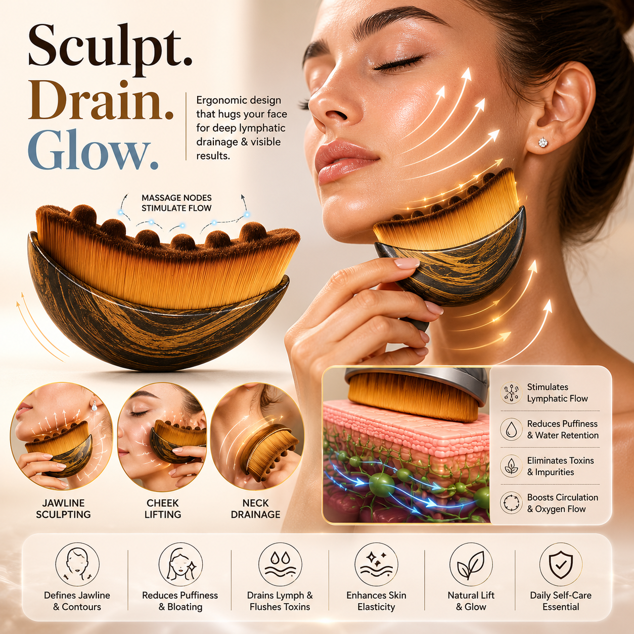 Lymphatic Drainage Brush
