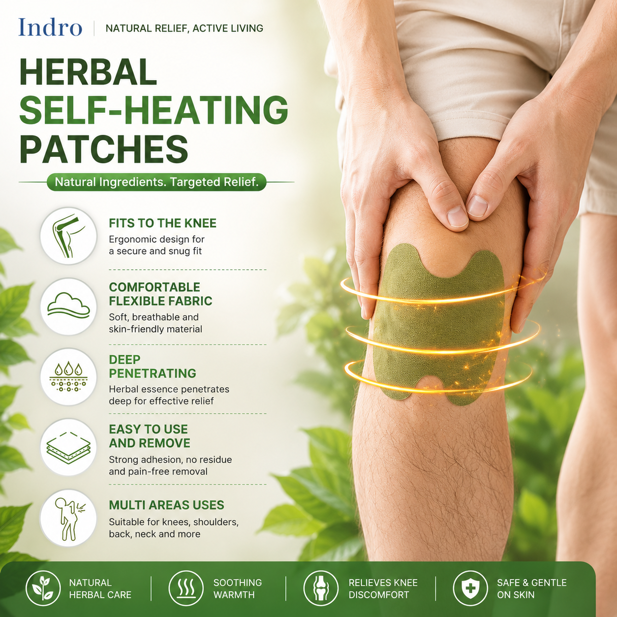 Knee Pain Relief Patch (Pack of 30)