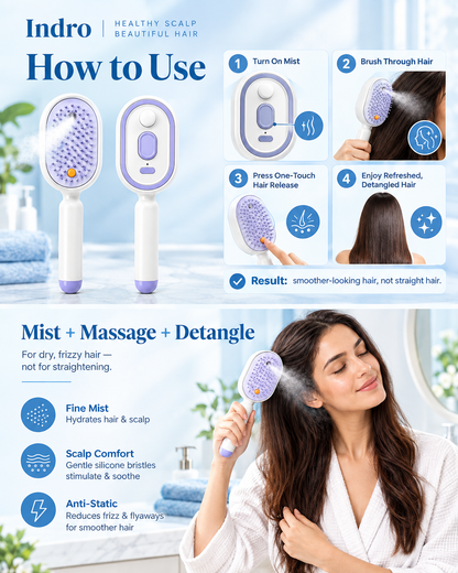 Electric Spray Air Cushion Massage Comb