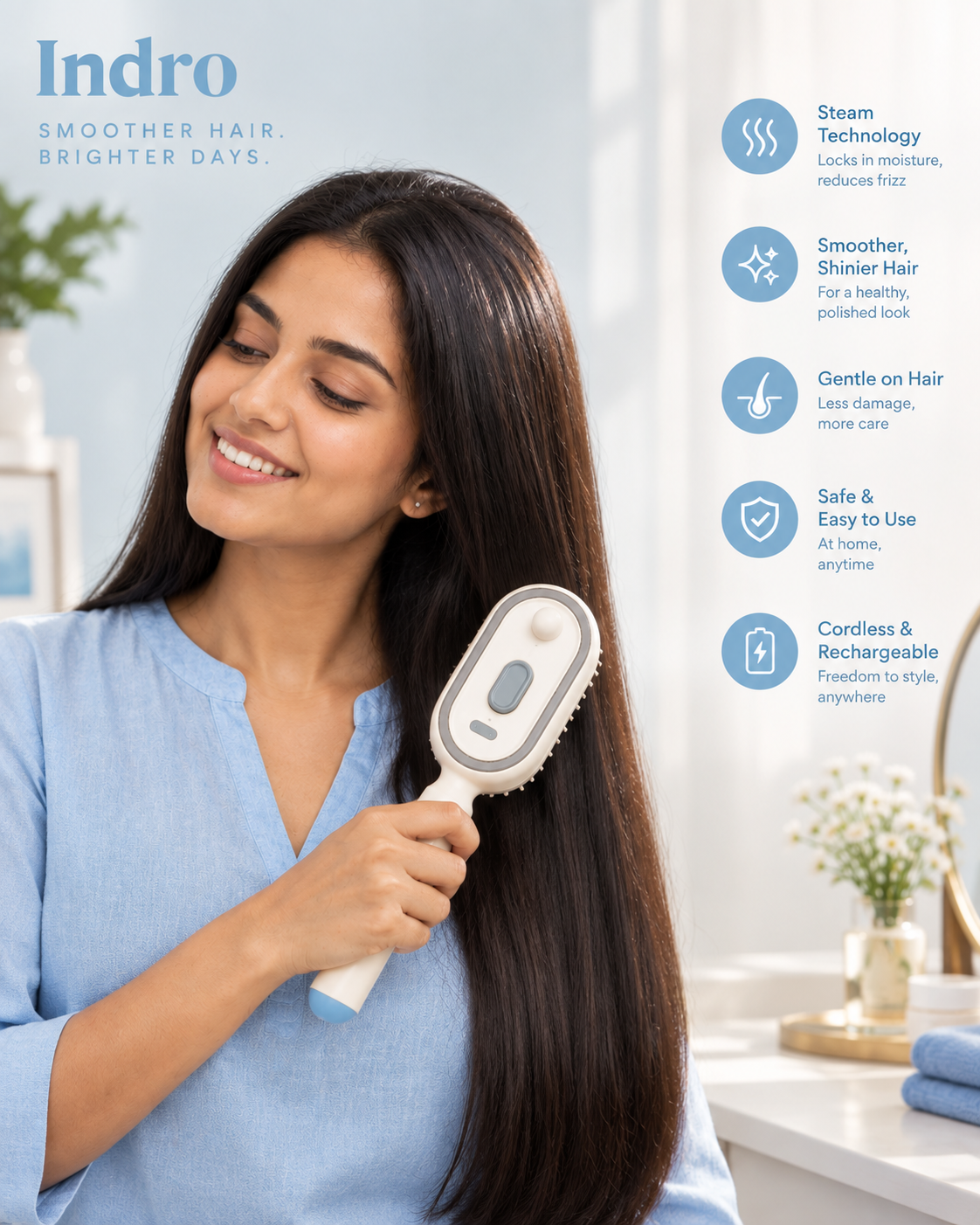 Electric Spray Air Cushion Massage Comb