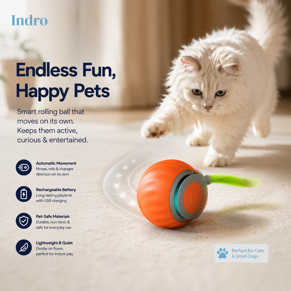 Rolling Ball for Pets | Design By Us For Your Pet | 50% Off — ₹1,099 Only