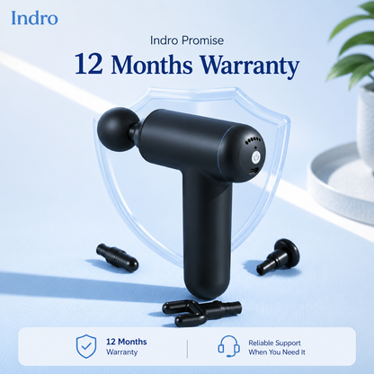 Indro Massage Gun | Deep Tissue Percussion Therapy — 50% OFF + 1 Year Warranty