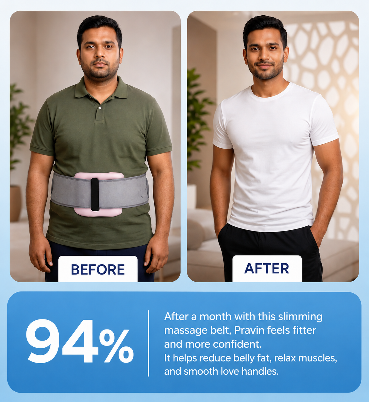 Belly Fat Massage Belt | 50% OFF Today — ₹1,499 Only (MRP ₹2,999)
