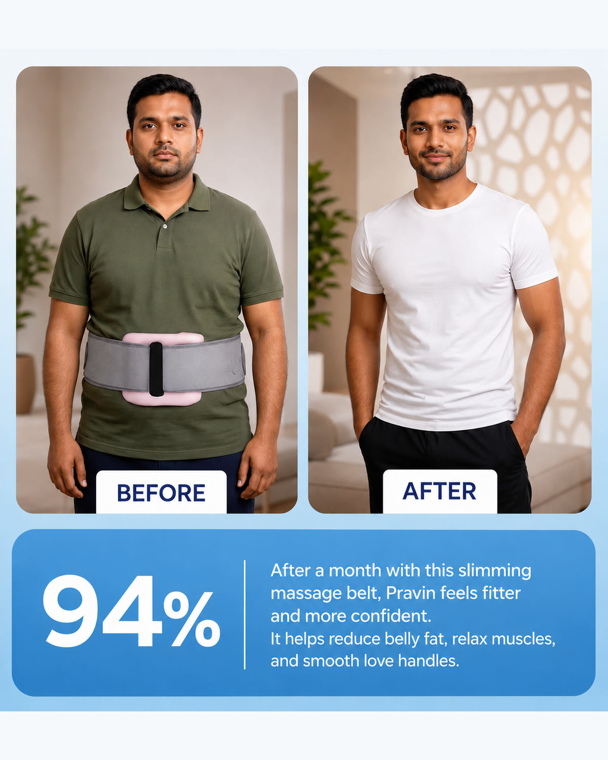 Belly Fat Massage Belt | 50% OFF Today — ₹1,499 Only (MRP ₹2,999)