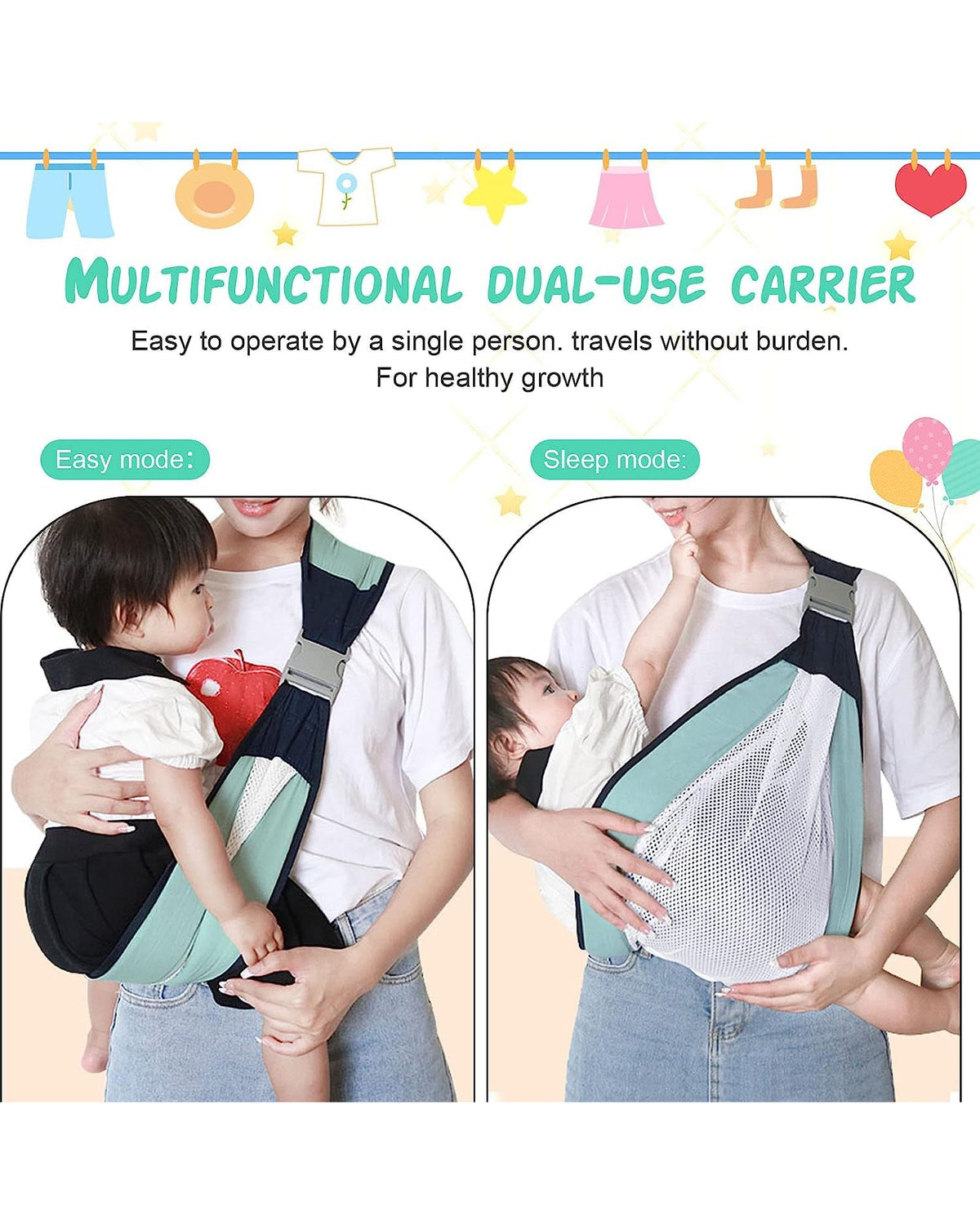 Baby Carrier Bag | Say Goodbye to Shoulder & Back Pain — 50% OFF + Free Shipping